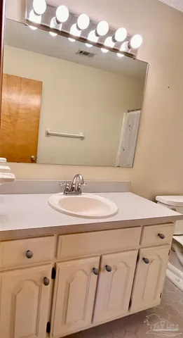 a close view of sink