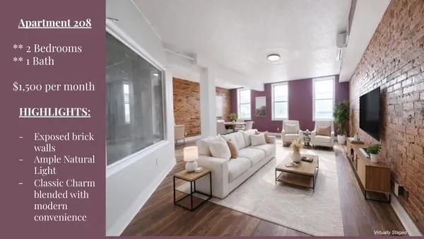 $1,500 | 27 East Main Street, Unit 208, Waterloo, NY 13165