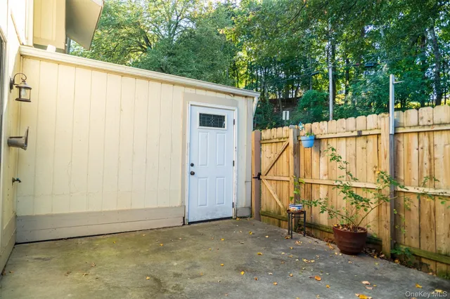 a view of a wrought iron fences in front of house