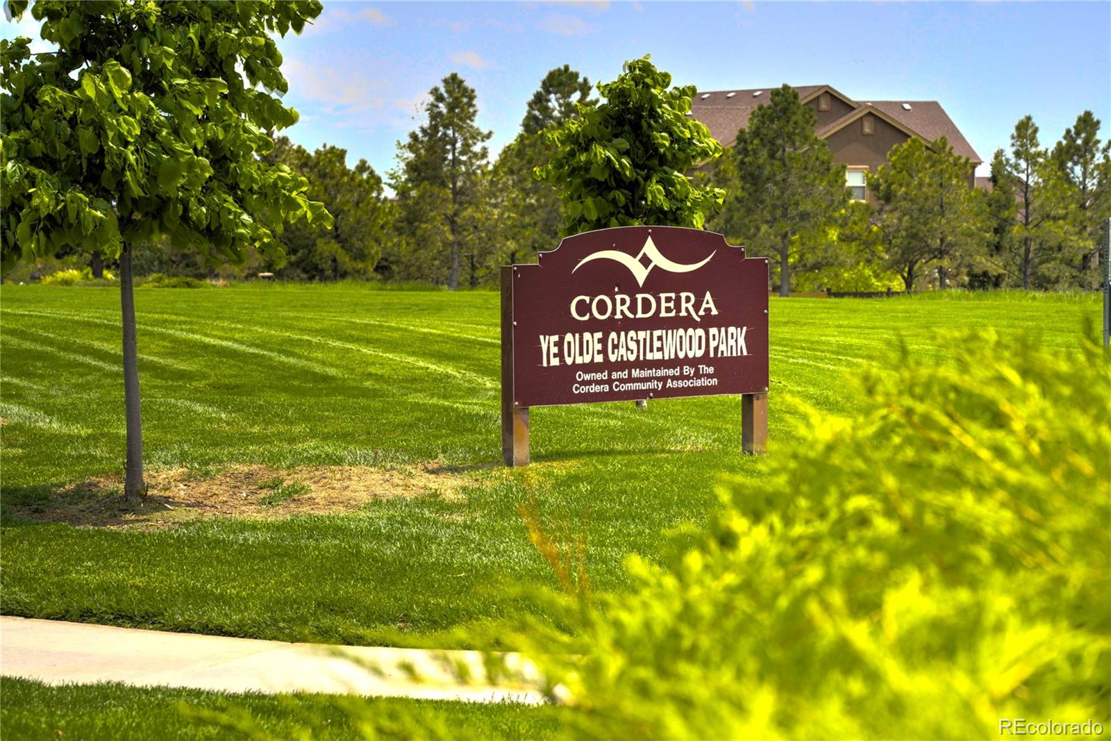 4970 Rabbit Mountain Court Colorado Springs, CO 80924 - Photo 48 of 50 a view of a park with welcome board