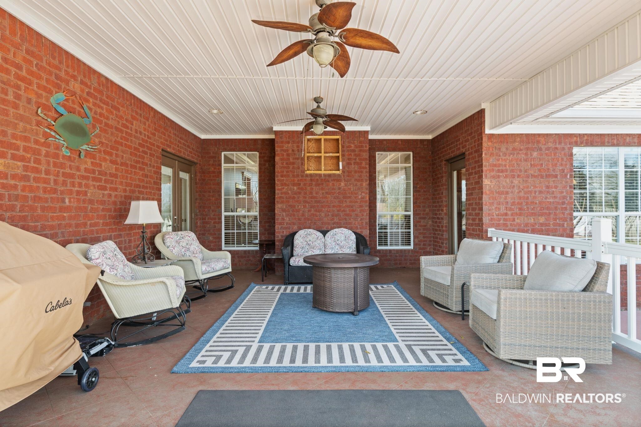 4771 Pecan Ridge East Mobile, AL 36619 - Photo 12 of 48 View of patio / terrace with outdoor lounge area and a ceiling fan