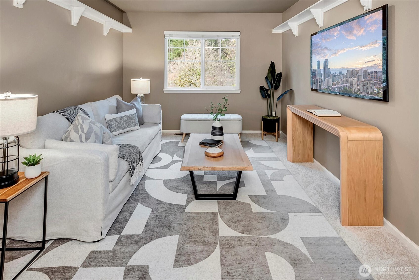 2016 236th Avenue Southeast Sammamish, WA 98075 - Photo 20 of 25 a living room with furniture and a flat screen tv