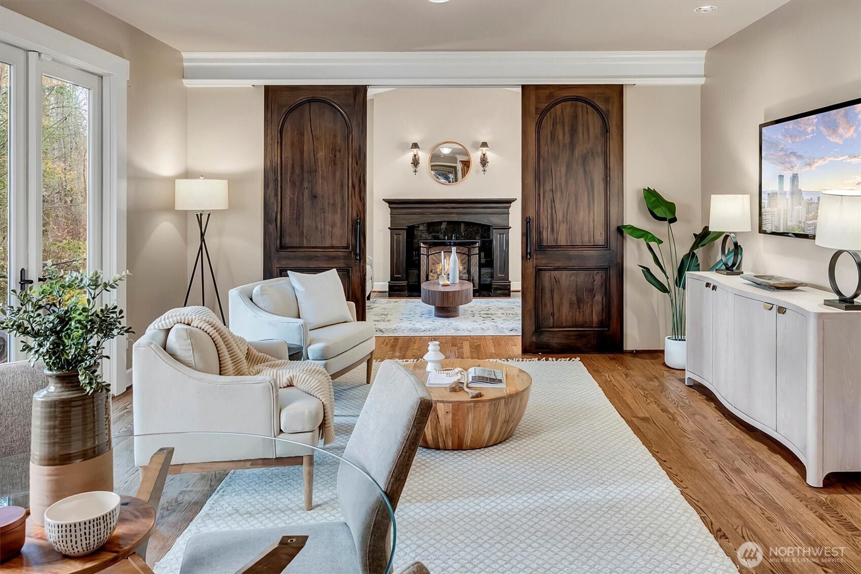 2016 236th Avenue Southeast Sammamish, WA 98075 - Photo 10 of 25 a living room with furniture and a fireplace