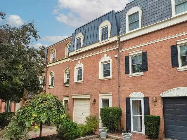 a front view of a building