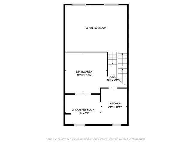 a picture of a bench in a white building