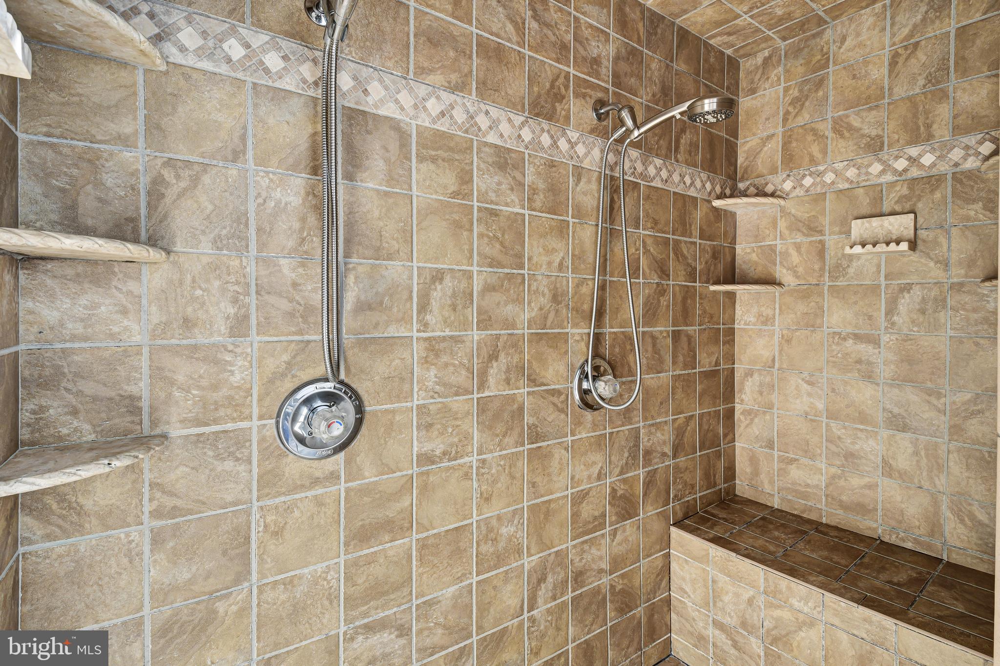 10915 Fingerboard Road Monrovia, MD 21770 - Photo 19 of 27 Tile Roman shower with double shower heads & bench