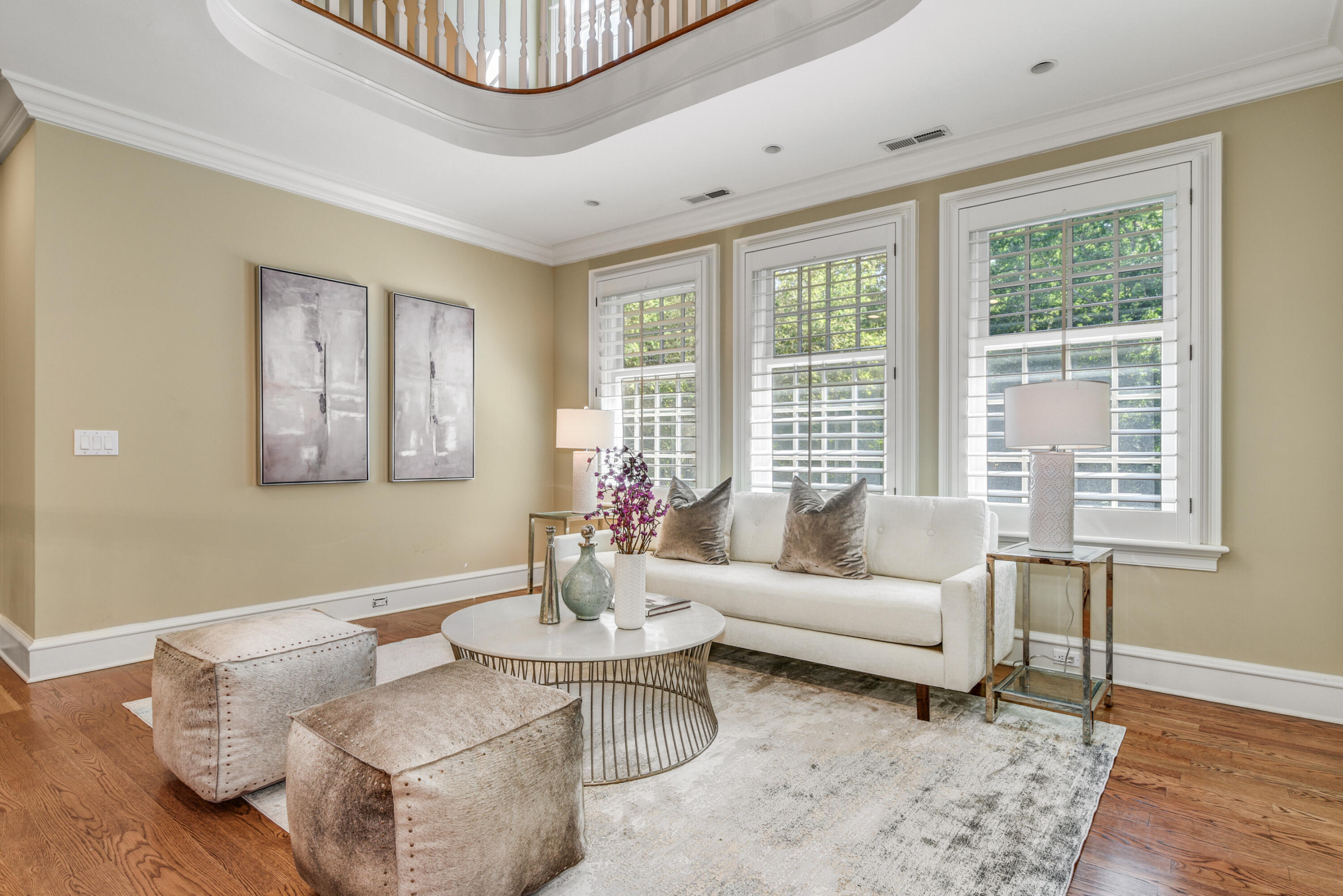 183 Ferris Hill Road New Canaan, CT 06840 - Photo 21 of 40 a living room with furniture and floor to ceiling windows