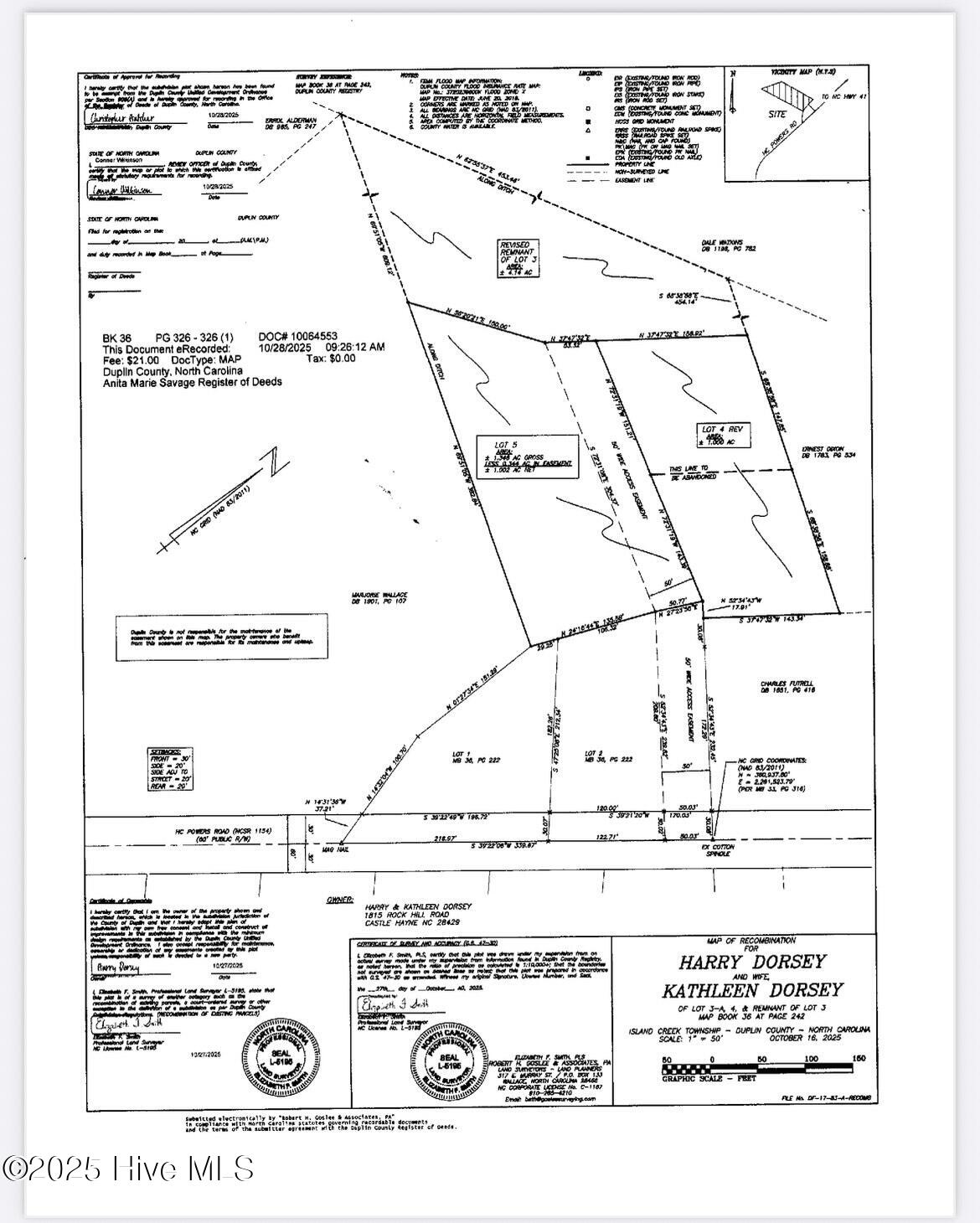 3 Hc Powers Road Wallace, NC 28466 - Photo 2 of 6 Plat map