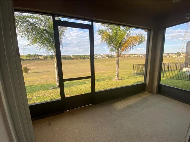 a view of a ocean with a big yard