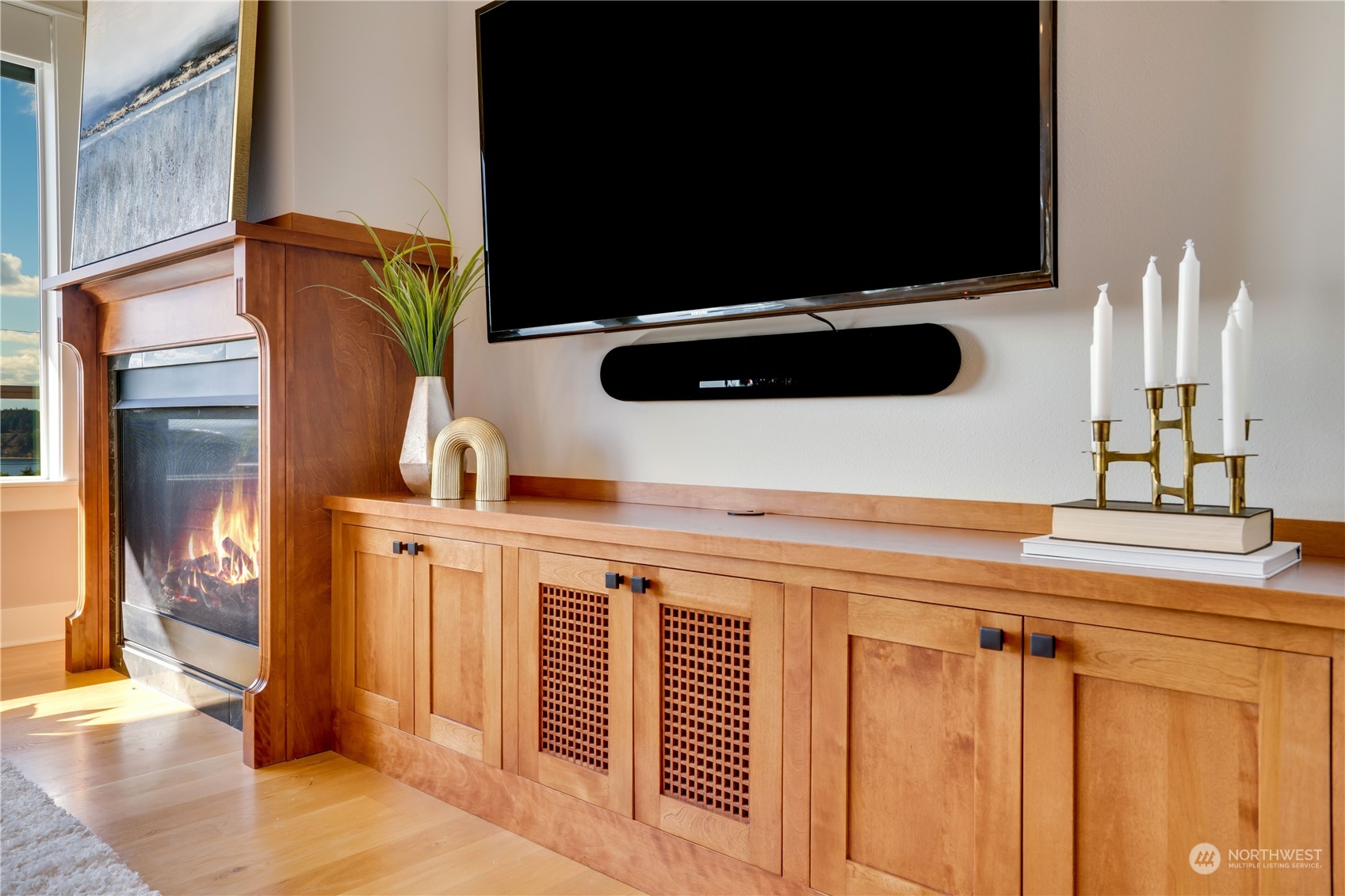 622 North Fernside Drive Tacoma, WA 98406 - Photo 14 of 40 view of living room with furniture and flat screen tv