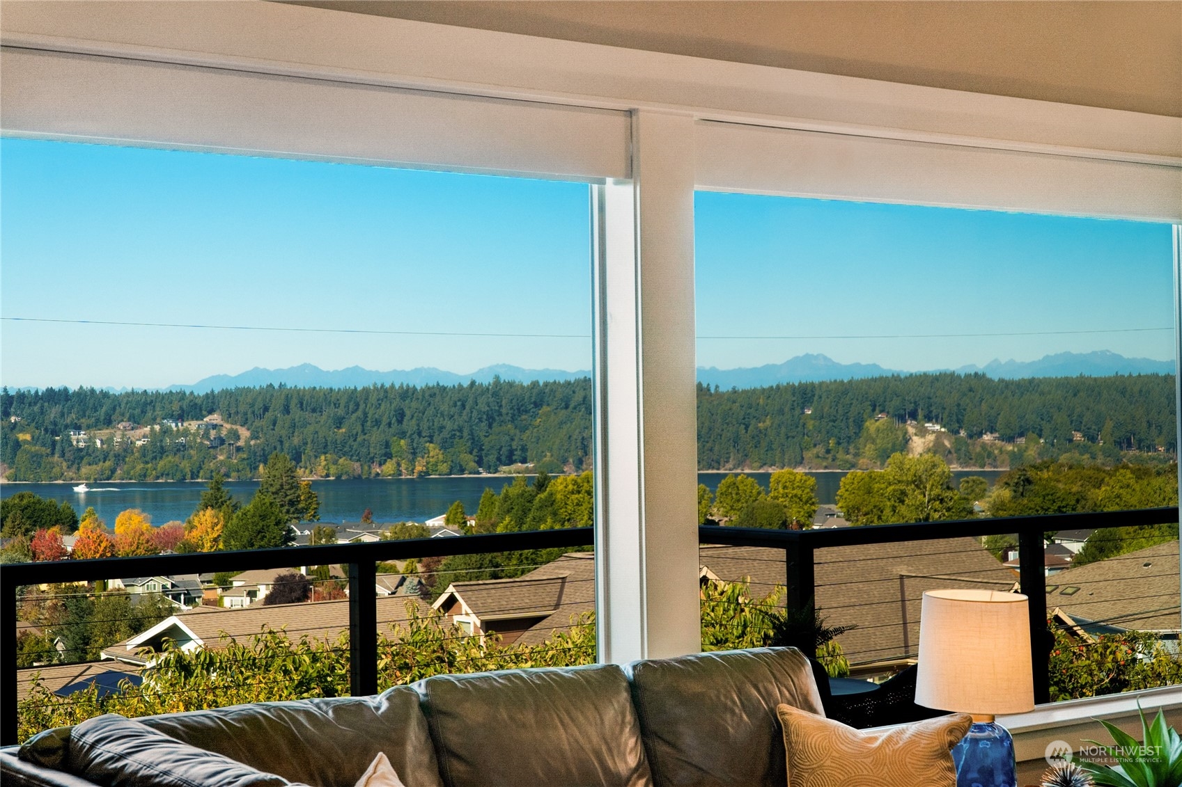 622 North Fernside Drive Tacoma, WA 98406 - Photo 4 of 40 a view of a balcony with lake view and mountain view