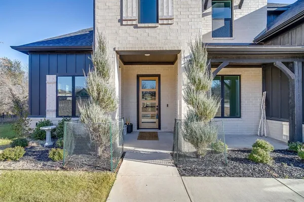 a front view of a house