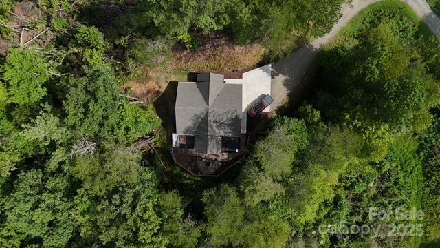 79 Abbey View Road Bryson City, NC 28713 - Photo 21 of 21 an aerial view of a house with swimming pool and garden