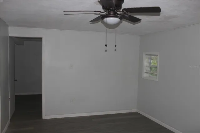 a view of room with fan