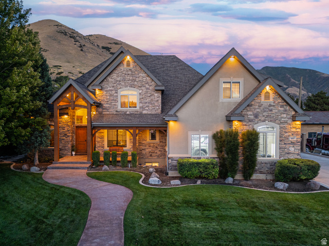 687 South 2080th Street East Springville, UT 84663 - Photo 87 of 149 Stone and stucco exterior with gabled roof lines
