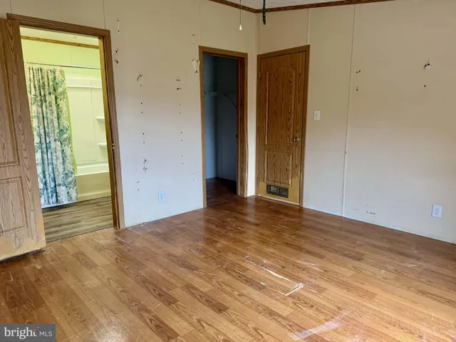 an empty room with a natural light