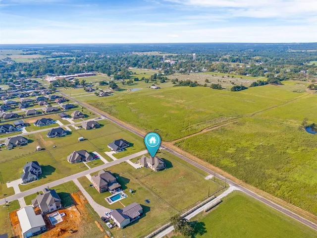 an aerial view of a city