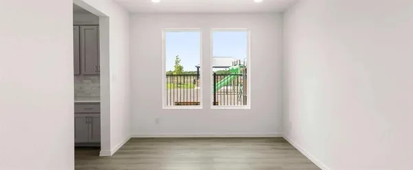 an empty room with window