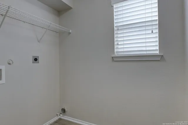 a view of a window in a bathroom