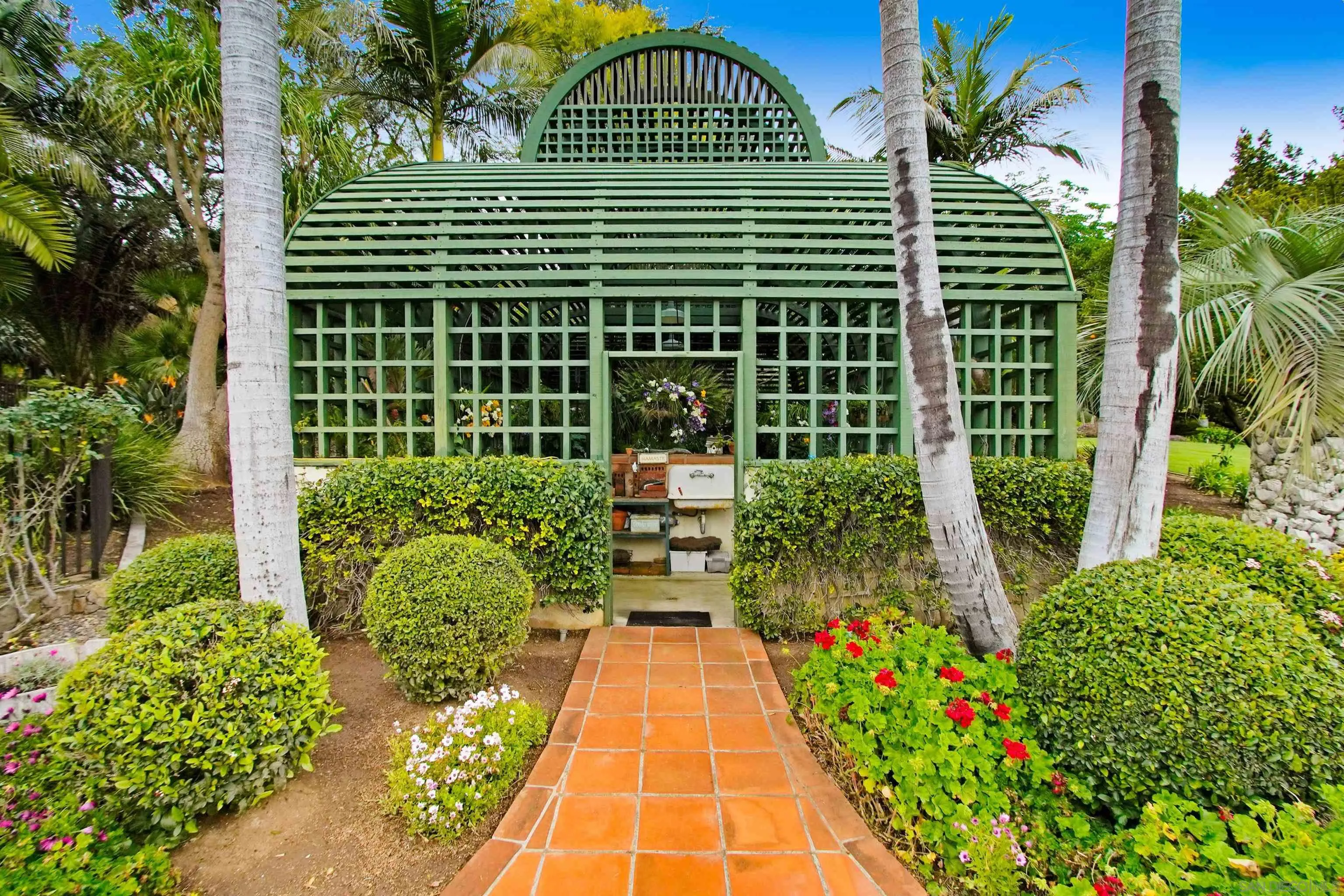 16757 Old Guejito Grade Road Escondido, CA 92027 - Photo 14 of 38 a view of a garden with a flower garden