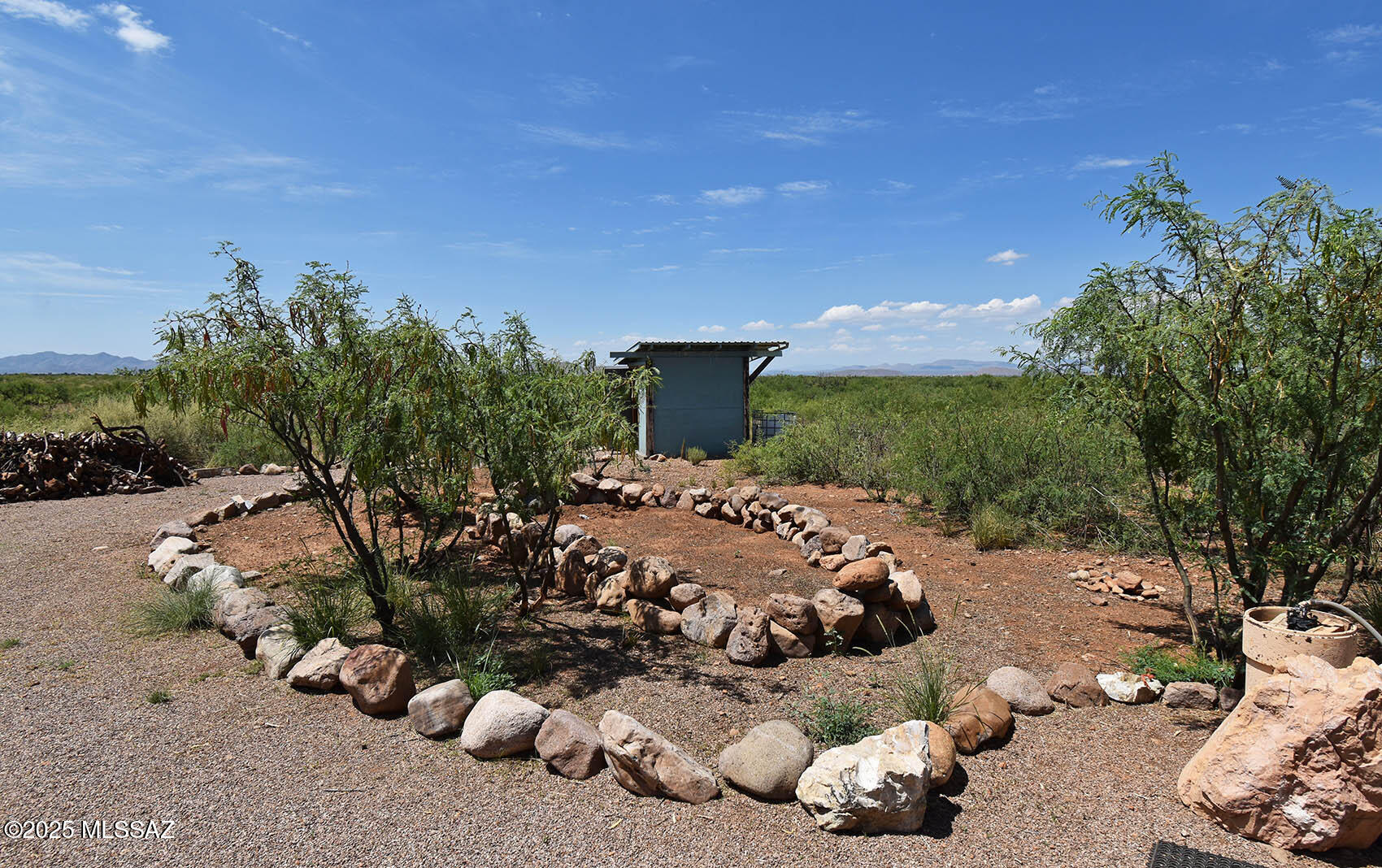 60-ac South Cross Creek Road, Unit 4 Pearce, AZ 85625 - Photo 17 of 39 Well house & yard view W.