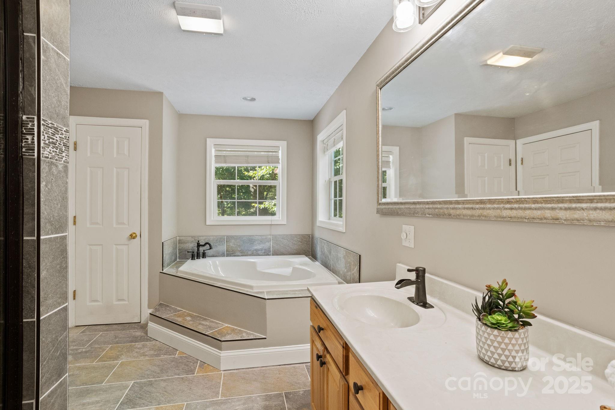 55 Vintage Road Candler, NC 28715 - Photo 19 of 47 a bathroom with a sink and a bathtub