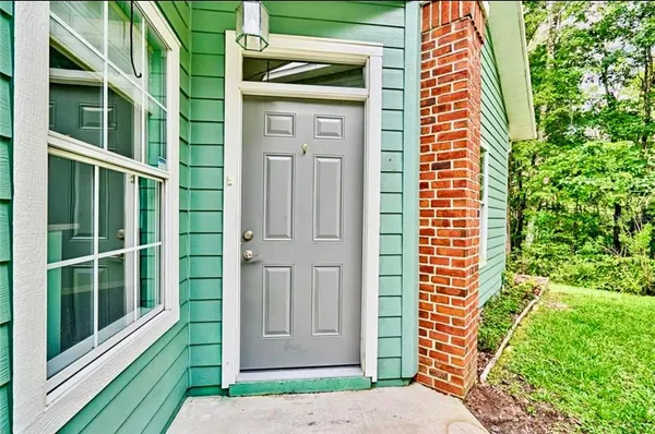 a view of front door of house
