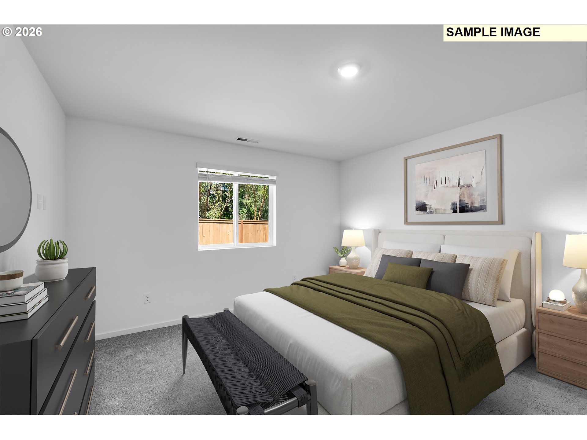 25229 Tanglewood Way Veneta, OR 97487 - Photo 12 of 16 a bedroom with a bed and painting on the wall