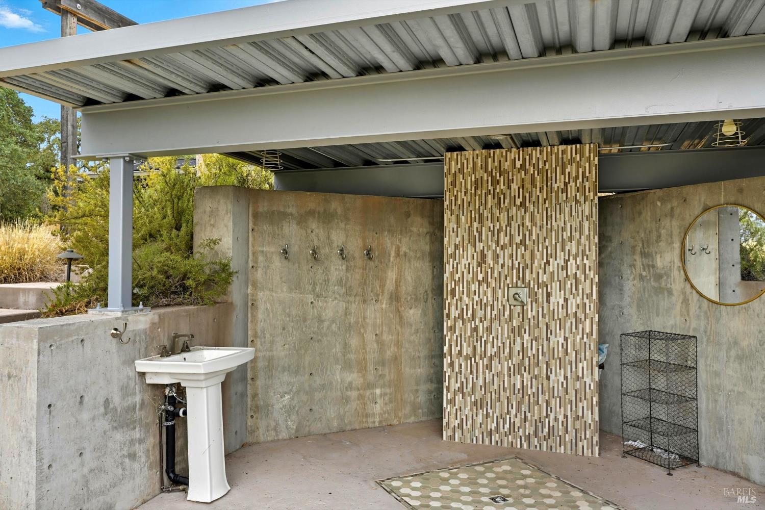 31000 Pine Mountain Road Cloverdale, CA 95425 - Photo 34 of 64 Outside poolside shower and sink.