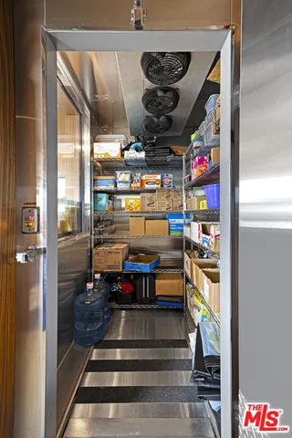 a view of storage and utility room