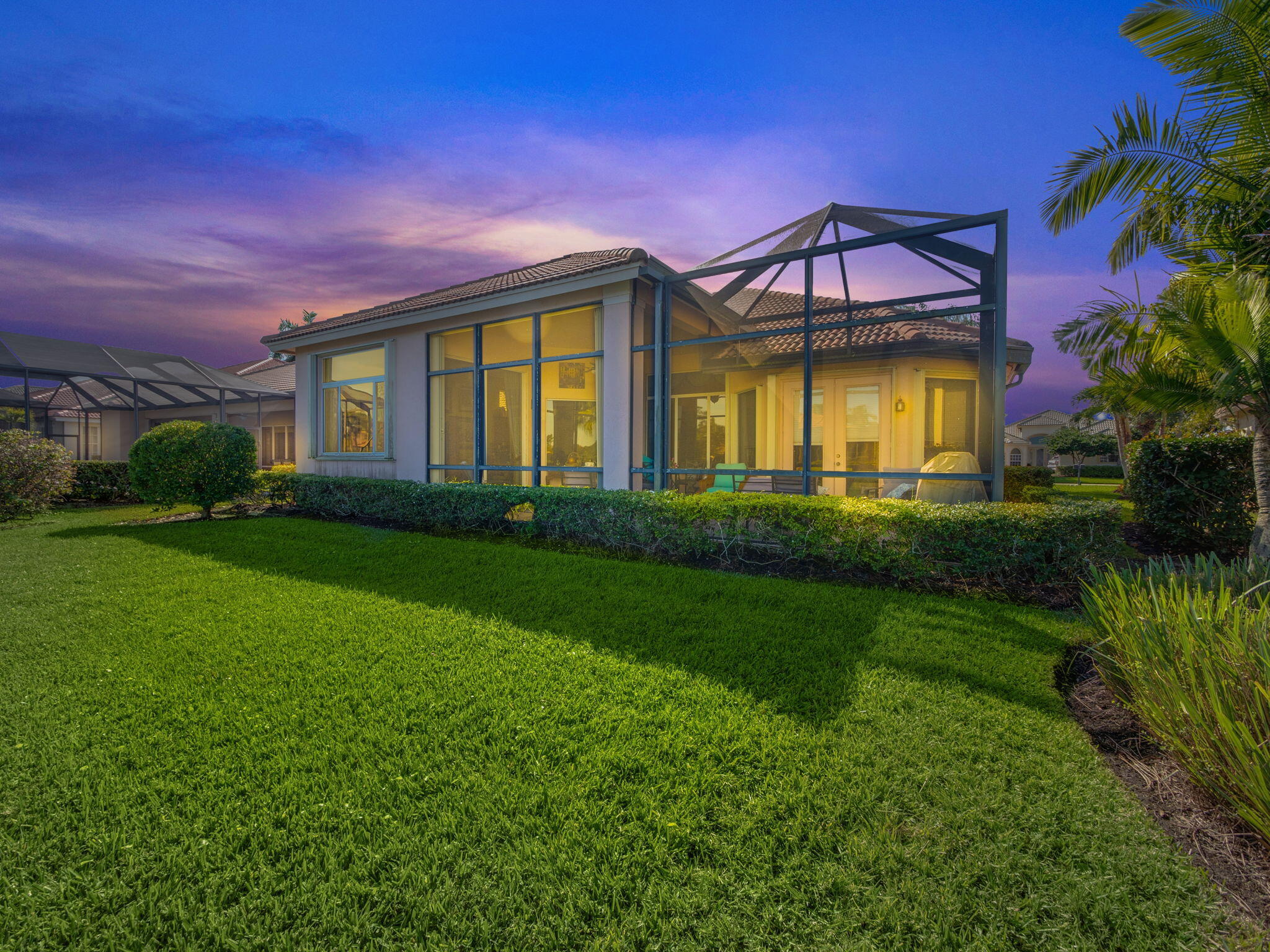 8918 First Tee Road Port St. Lucie, FL 34986 - Photo 10 of 10 Backyard Night Shot