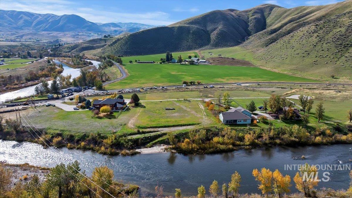 7 Mikylar Way Horseshoe Bend, ID 83629 - Photo 12 of 25 Aerial view of sparsely populated area with a water and mountain view