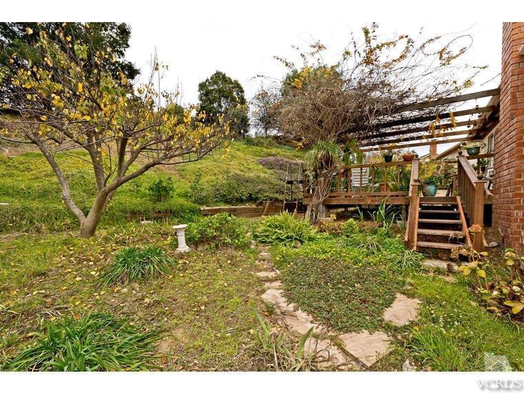 1145 Rambling Road Simi Valley, CA 93065 - Photo 23 of 30 a backyard of a house with lots of green space