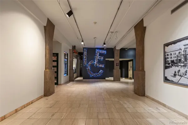 a view of empty room with closet