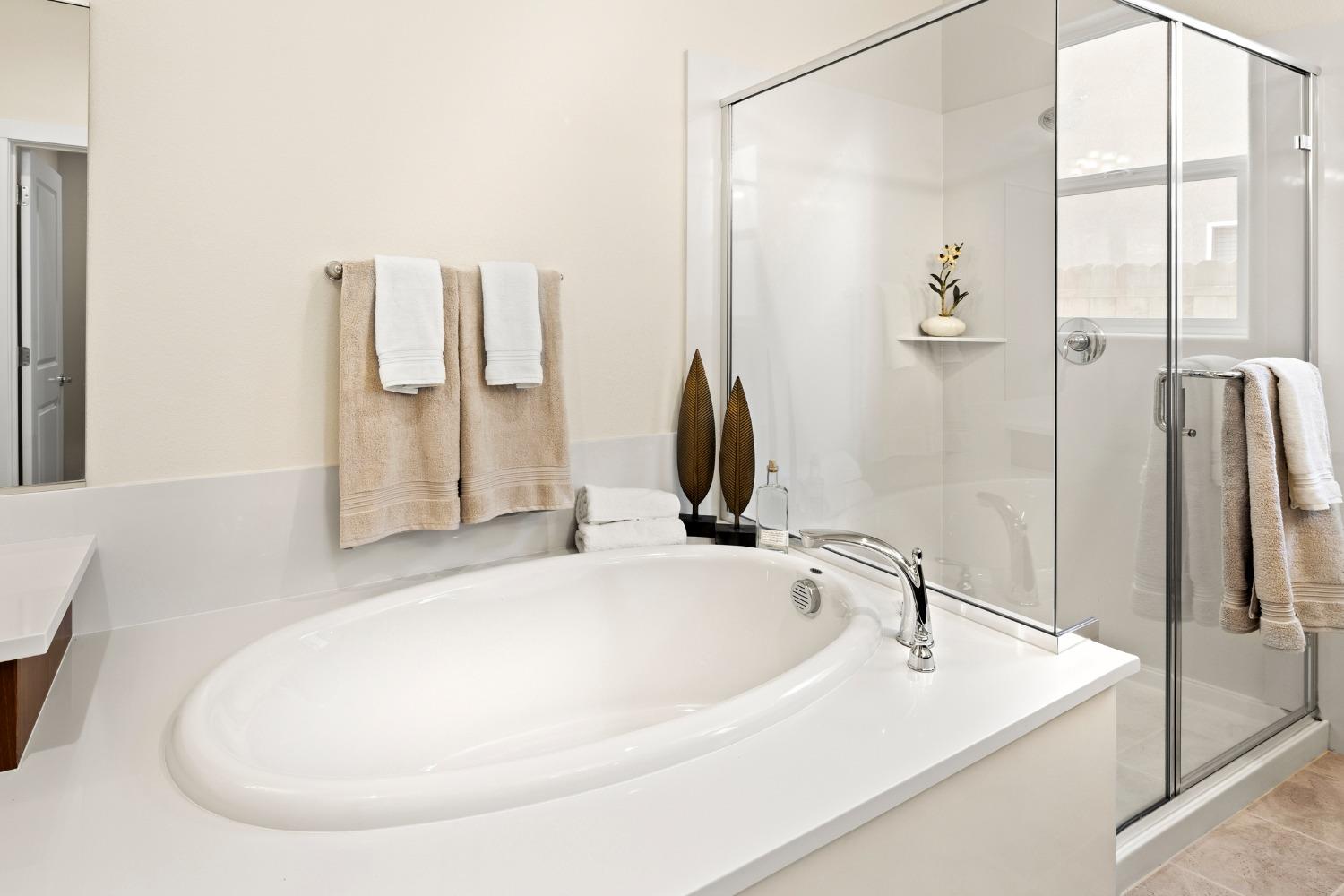 1727 Dos Rios Court Plumas Lake, CA 95961 - Photo 23 of 43 a bathroom with a sink and a mirror
