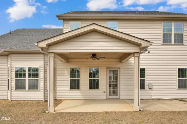 a front view of a house