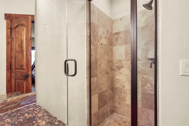 a view of a room with storage