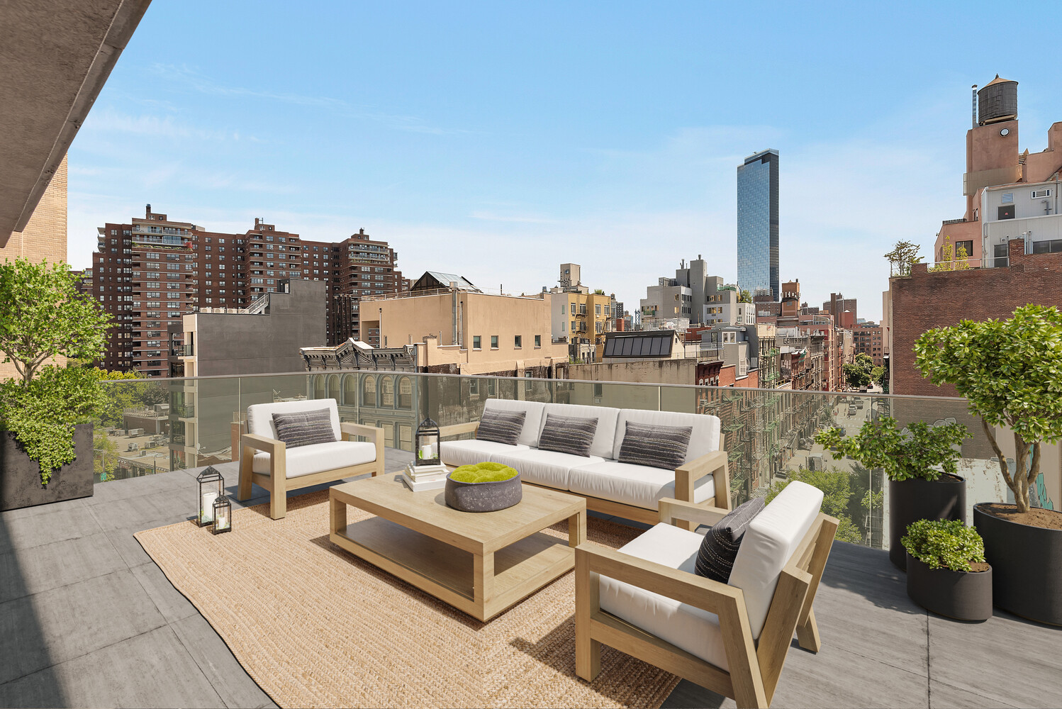 334 Grand Street, Unit PH Manhattan, NY 10002 - Photo 7 of 14 a view of a terrace with furniture
