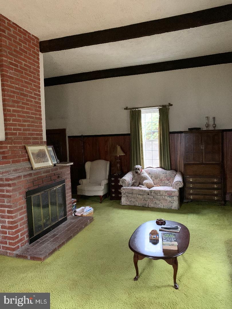 2190 Hunter Mill Road Vienna, VA 22181 - Photo 18 of 20 16 FOOT CEILING WOOD BURNING FIREPLACE