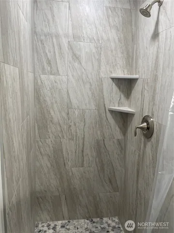 a close view of shower tap