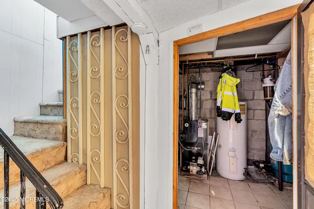 a view of backyard with seating area and green space