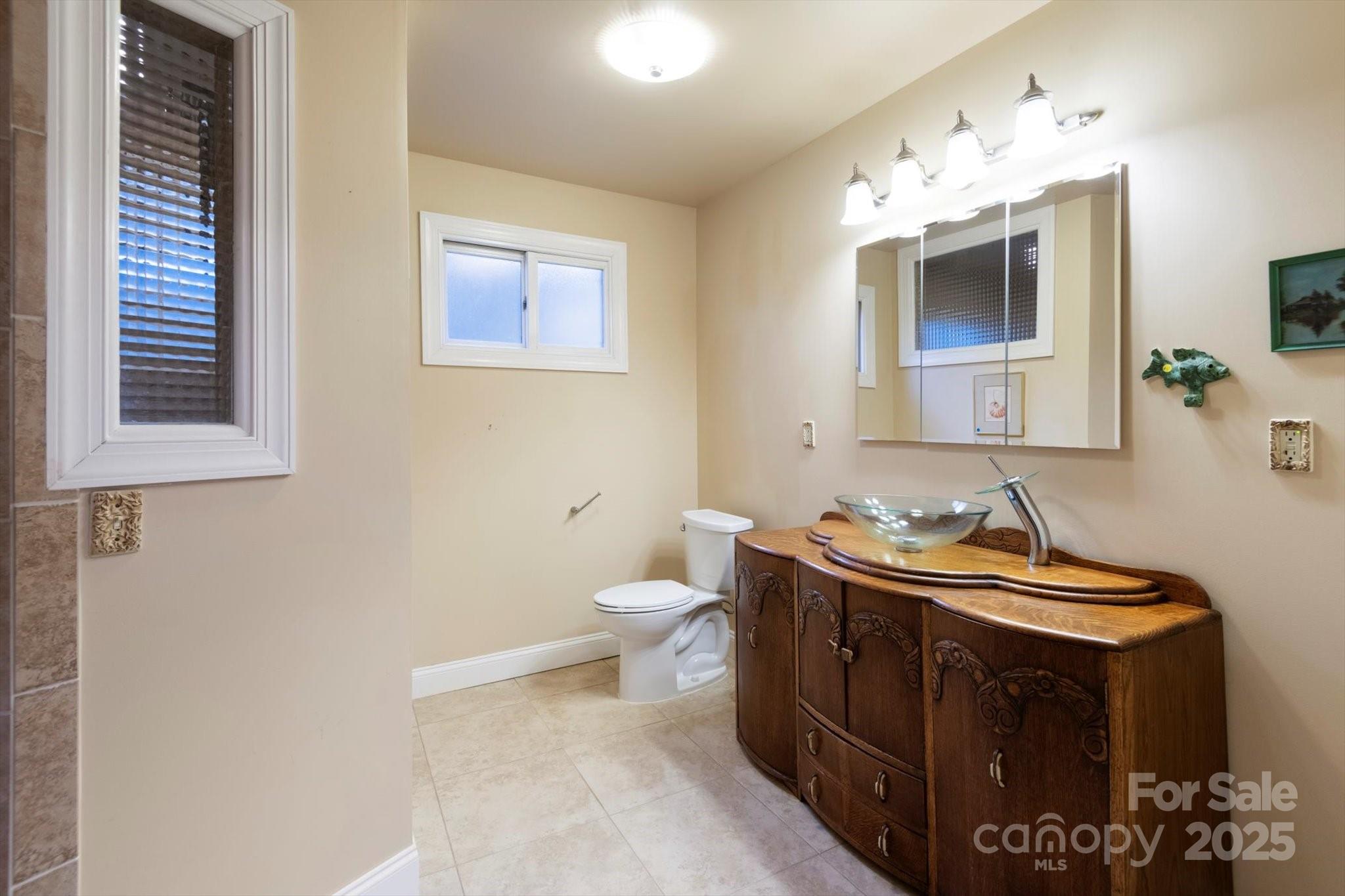 1506 Lynn Road Columbus, NC 28722 - Photo 14 of 30 a bathroom with a toilet sink and mirror