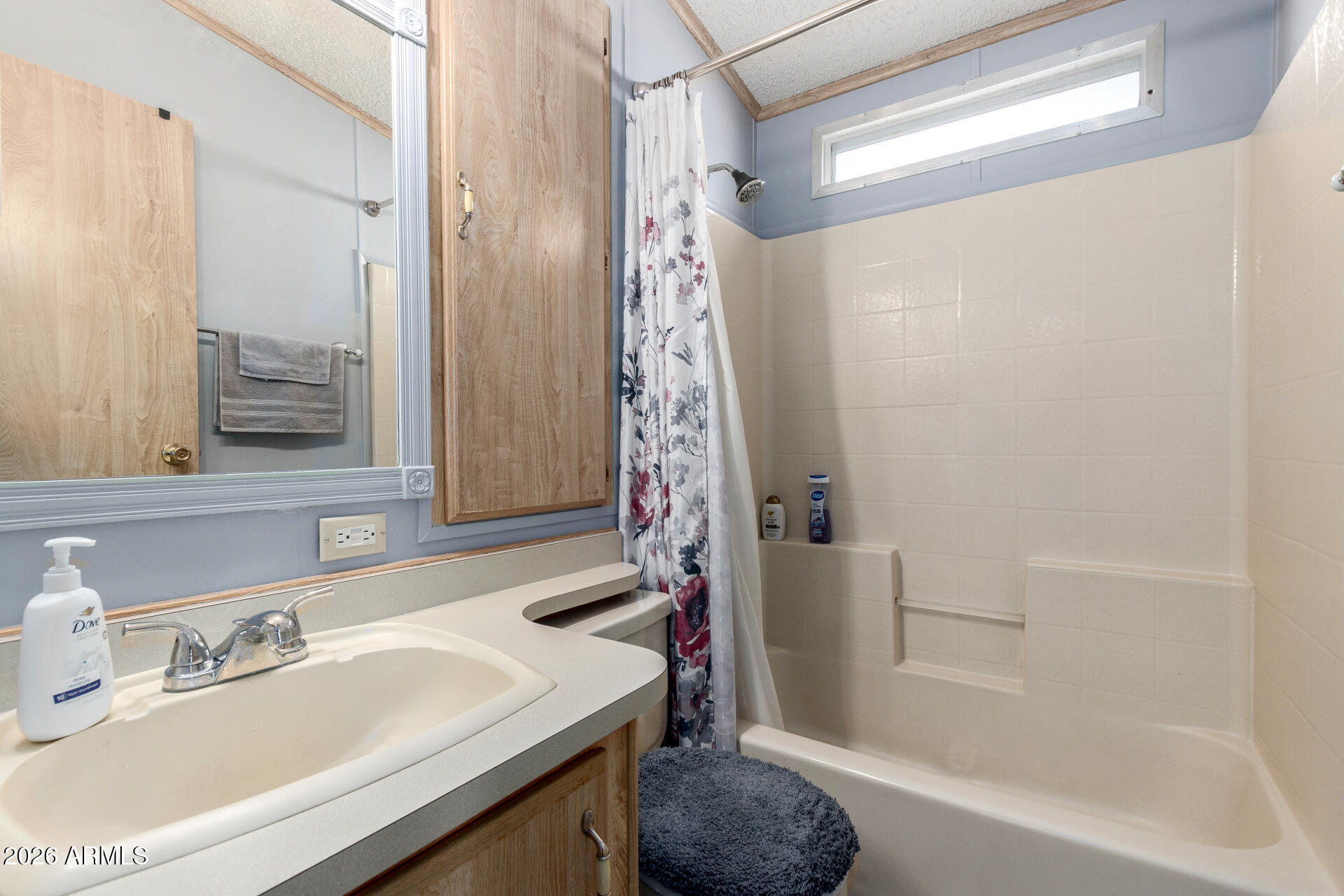 7750 East Broadway Road, Unit 533 Mesa, AZ 85208 - Photo 19 of 21 a bathroom with a sink a toilet and a bathtub