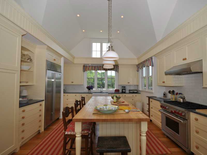 1351 Cooneymus Road Block Island, RI 02807 - Photo 4 of 25 Exterior Front. Kitchen with large center island
