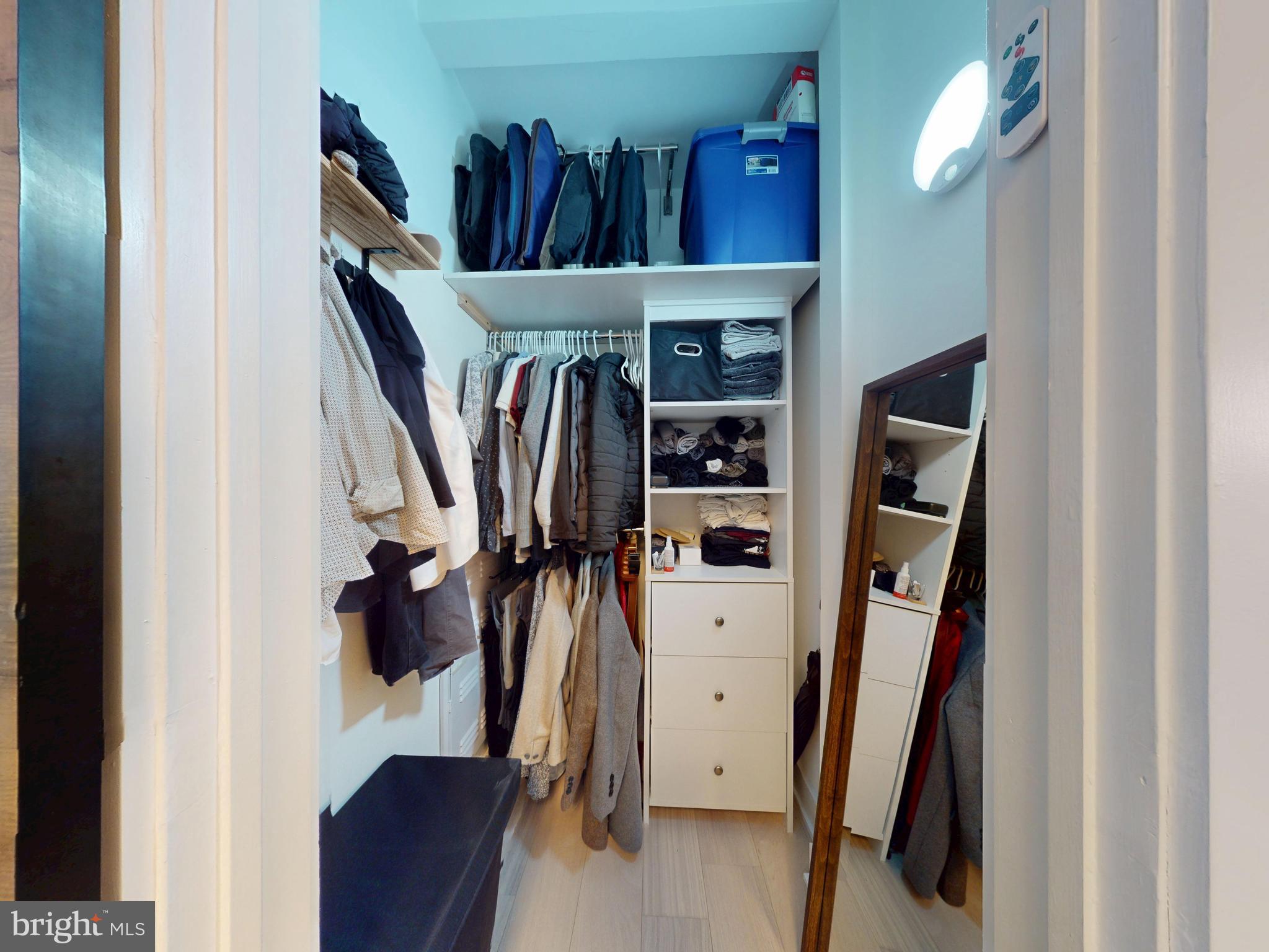 2642 39th Street Northwest, Unit 2 Washington, DC 20007 - Photo 16 of 25 a view of walk in closet with clothes and shoes