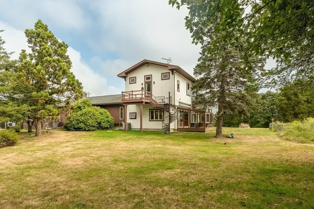 a house view with a garden space
