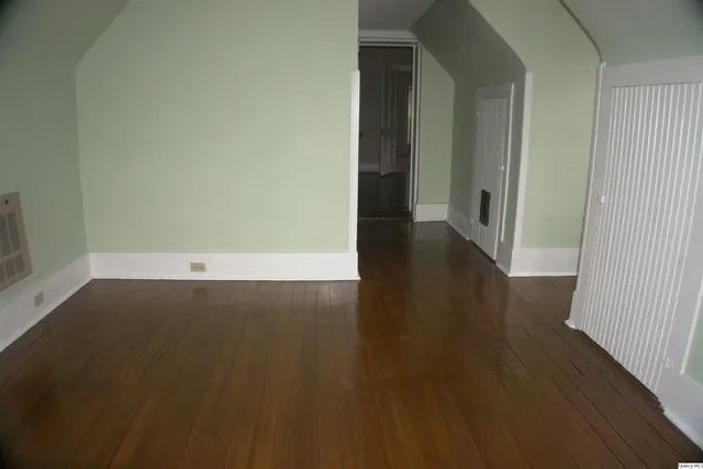 a view of an entryway with a window