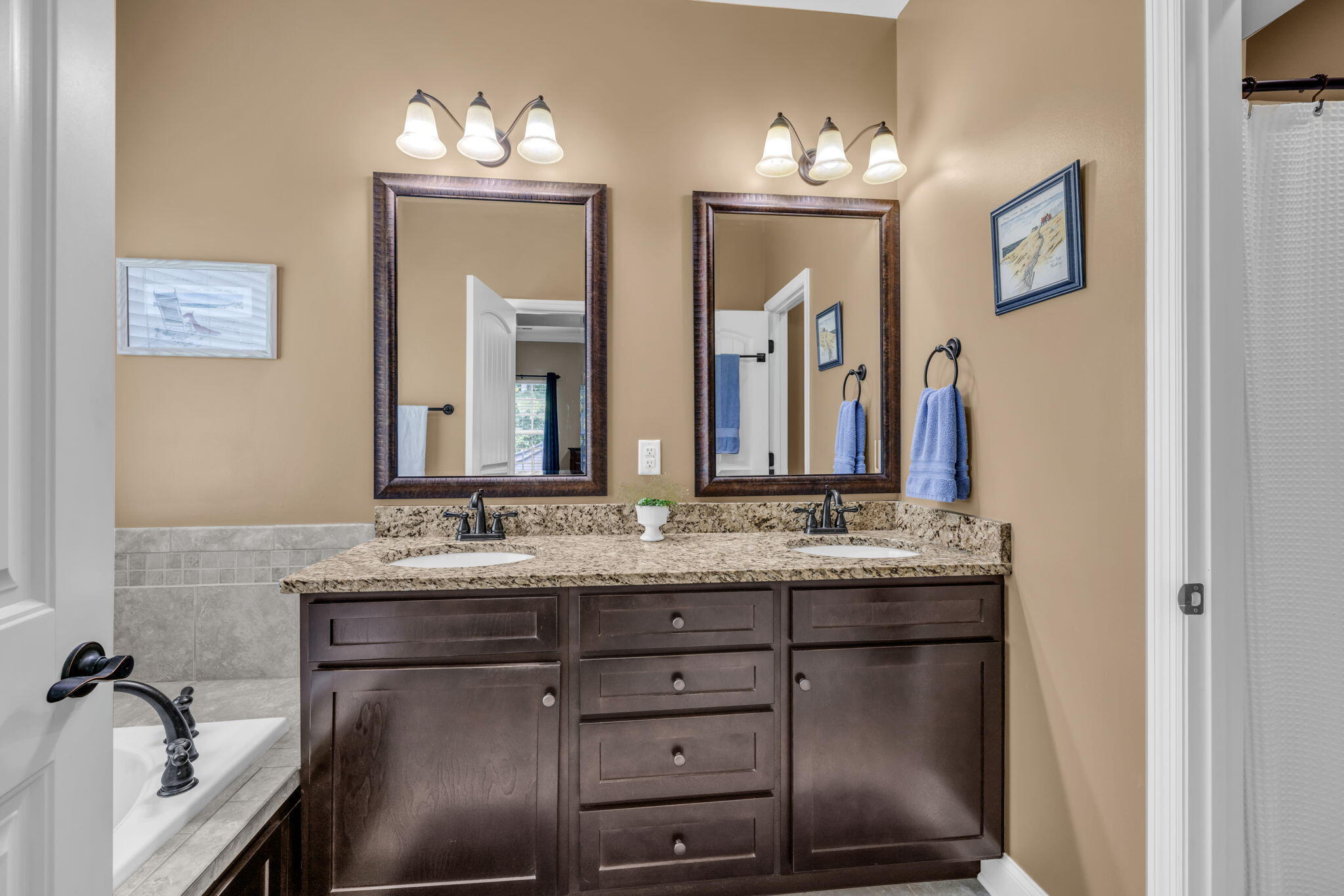 12121 Floyd Brown Road Soddy Daisy, TN 37379 - Photo 28 of 42 Double vanity with granite countertops