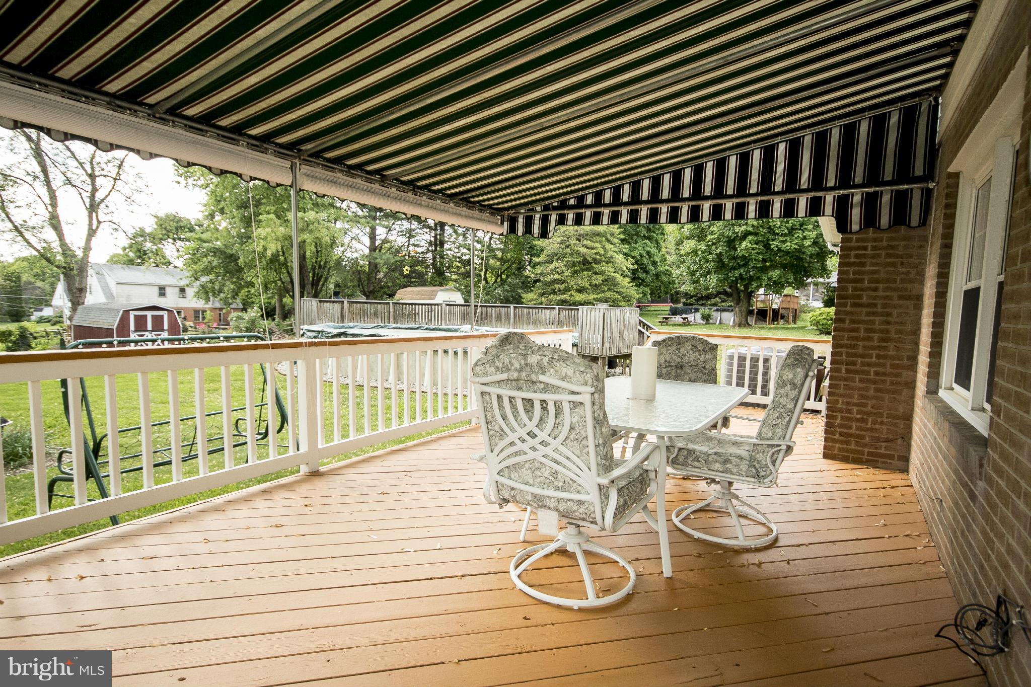 826 Maxa Road Aberdeen, MD 21001 - Photo 26 of 30 Spacious deck with awning