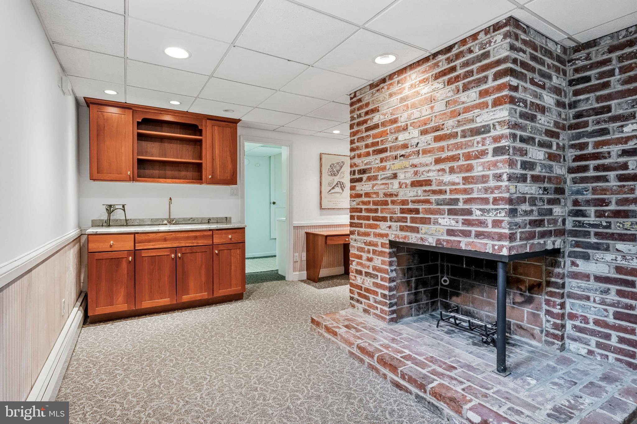 749 Bair Road Berwyn, PA 19312 - Photo 66 of 86 wet bar area & fireplace